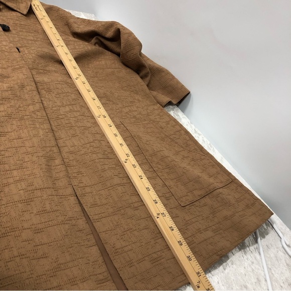 Chico’s Copper Brown Textured Jacquard Jacket women’s Chico’s Size 2; US Size L - Picture 11 of 11